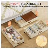 Yecaye Under Bed Storage with Wheels, 2 Pack Under Bed Storage Containers with Adjustable Dividers and Clear Lid, Rolling Underbed Organizer Bins Drawer for Clothes, Shoes, Blankets(33.3 x 16.5 x 6.7i