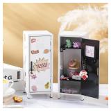 Vercraft 2 Pcs Christmas Mini Locker with Lock and 2 Keys 10.8 Inch Miniature Small Storage Locker Real Littles Cute for Xmas Santa Desktop School Home Office Container(White) - Retail: $833