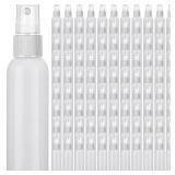 Tanlade 100 Pcs 2oz Small Spray Bottles Refillable Mini Spritzer Clear Empty Plastic Spritz Bottle Refillable Reusable Travel Size Mist Sprayer for Travel Cleaning Perfume Liquid(White) - Retail: $35