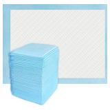 50 Count Super Absorbency Disposable Underpads, Leakproof Quick Drying Disposable Pads for Baby, Puppy and Adults, Disposable Changing Pads for Baby, Disposable Diaper Changing Pads, 17 x 13, Blue