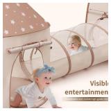 Sumbababy Kids Tent with Crawl Tunnel: Ball Pit for Toddlers - Ball Pit Tunnels for Young Children - Pop Up Baby and Toddler Tent for Indoor and Outdoor - Retail: $39
