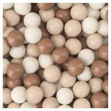 GOGOSO Ball Pit Balls for Toddlers Phthalate-Free BPA-Free Non-Toxic Crush Proof Soft Plastic Play Balls Baby Kids Shape Tent Pool Playhouse Playpen Party Decor,Coffee Brown Beige,100PCS - Retail: $26