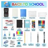 Gilprop 2 Sets High School Supplies Kit Back to School Supplies College Bundle Essential Stuff Bulk Stapler Notebook Calculator Backpack Bag Set for Senior Student Teen Classroom - Retail: $69