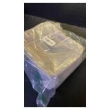 Oaque Clear Cosmetic Bag, Travel Essentials for Women (Stone, L) - Retail: $32