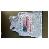 Patriotic USA American Flag Tank Top L - Retail: $25