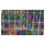 Holographic Genuine Security Labels Sheet - Retail: $15