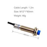 Haldzemo Inductive Proximity Sensor M12 LJ12A3-4-Z/BX Normally Open Detection Approach Switch 4mm NPN NO 3 Wire DC 6V-36V (4 Pack) - Retail: $14