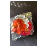 Vodolo Hawaiian Flower Hair Clips for Women,4Pcs 3.5 Inch Artificial Flower Clips,Plumeria Hibiscus Hairclip for Beach Party,Cute Summers Tropical Flowers Bow Hair Accessories for Girls Holiday Gifts 