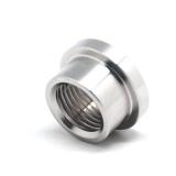 QiiMii 1/2\ NPT Female Threaded Stepped Weld Bung Mounting Stainless Steel 304 Fitting (OD 24mm=1\in) with Top Head (OD 30.5mm=1.2\in) - Retail: $11in
