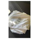 ALYVIA SPRING Waterproof Fabric Shower Curtain Liner with 3 Magnets - Soft Hotel Quality Cloth Shower Liner, Light-Weight and Machine Washable - Standard Size 72x72, White - Retail: $10