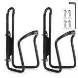 UShake Water Bottle Cages, Basic MTB Bike Bicycle Alloy Aluminum Lightweight Water Bottle Holder Cages Brackets(2 Pack- Drilled Holes Required) - Retail: $12