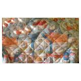 Quilted Bag with Whimsical Print - Retail: $25