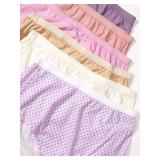 JUST MY SIZE Womenfts Plus Size Cool Comfort Cotton High Brief 6-Pack, Assorted, 11 (16156C) - Retail: $12