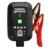 NOCO GENIUS1: 1A 6V/12V Smart Battery Charger  Automatic Maintainer, Trickle Charger and Desulfator with Overcharge Protection and Temperature Compensation  For Lead-Acid and Lithium Batteries - R