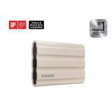 SAMSUNG T7 Shield 2TB, Portable SSD, up to 1050MB/s, USB 3.2 Gen2, Rugged, IP65 Rated, for Photographers, Content Creators and Gaming, External Solid State Drive ?(MU-PE2T0K/AM, 2022), Beige - Retail: