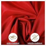 25pcs Polyester Cloth Napkins - 17 x 17 inch Red Washable Dinner Napkins with Hemmed Edges for Restaurant/Wedding/Hotel(25,Red) - Retail: $20
