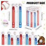 Hollowfly 24 Pcs Mini Baseball Bubble Wands Baseball Themed Party Favors Birthday Bubble Wand Bulk for Outdoor Summer Classroom Party Supplies Kids Goodie Bags Filler - Retail: $19