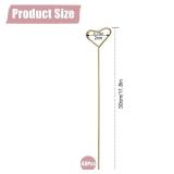 40Pcs Floral Pick Card Holder, Card Holder for Flower Arrangement, Gift Card Tree Holder, Photo Memo Holder Pick Stick, 12 Inch Suitable for Wedding Birthday Party Flower Gifts (Heart) - Retail: $5