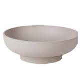 YMXYJM Large Decorative Concrete Bowl, Modern Handicraft Bowls for Home Decor, Decorative Fruit Bowl for Kitchen Counter, Stylish Key Bowl for Entry Table, Gray - Retail: $35