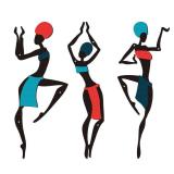 COLOR VALLEY ART 3-Piece Metal Wall Art, African American Dance Wall Decor, Maximalist Black Girl Wall Art, Suitable for Living Room, Bedroom and Bathroom - Retail: $17