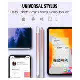 Stylus Pens for Touch Screens, 2 in 1 High Precision Universal Stylus Pen for iPad Compatible with Apple, iPhone, iPad, Android, Samsung Tablets, Phones, 3 Pack-Blue, Green, Yellow - Retail: $11