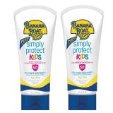 Banana Boat 100percent Mineral Kids Sunscreen Lotion SPF 50, Twin Pack | Banana Boat Mineral Sunscreen for Kids, Childrens Sunblock SPF 50, Oxybenzone-Free, 6oz each (Pack of 2) - Retail: $14