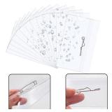 50 PCS Pin Style Name Badge Holders Plastic ID Name Tags with Pins Clear Name Tags with Inserts ID Card Horizontal Name Badge Holders Name Badge Sleeve 3 x 1.65 inch for Office School Conference - Ret