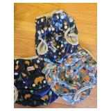Pedobi Reusable Baby Swim Diapers, Adjustable Diaper Swim for Toddlers 9 Months - 3 Years Old, 3 Pack for Swimming Lessons (Bear, Large) - Retail: $314