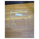 Kypeeka Clear Acrylic Piggy Bank for Adults Kids, Clear Money Saving Box Must Break to Open, Unopenable Piggy Bank for Cash Coins - 4.72\ - Retail: $12in