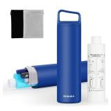 Insulin Cooler Travel Case, Medication Diabetes Supplies, 60H Insulin Pens Cold Bottle, 5-in-1 Diabetic Medicine Cooler, TSA Approved, with Gel Ice Pack and Emergency Bottle(Blue) - Retail: $24