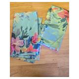 MRandHM Satin Pillowcase for Hair and Skin, Silk Satin Pillowcase 2 Pack, King Size Pillow Cases Set of 2, Silky Pillow Cover with Envelope Closure (20x40, Floral Green) - Retail: $10