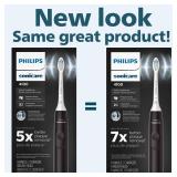 Philips Sonicare 4100 Rechargeable Electric Toothbrush, with Pressure Sensor, 2 Intensity Settings, SmarTimer and QuadPacer, 14-Day Battery Life, Black, Model HX3681/24 - Retail: $40