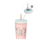 Zak Designs Disney Princess Kelso Toddler Cups For Travel or At Home, 12oz Vacuum Insulated Stainless Steel Sippy Cup With Leak-Proof Design For Kids (Ariel, Belle, Cinderella, Mulan, Tiana) - Retail: