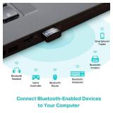 TP-Link USB Bluetooth Adapter for PC - Bluetooth 5.4 Dongle Receiver, Plug and Play, Nano Design, EDR and BLE, Supports Windows 11/10/8.1/7 for Desktop, Laptop, PS5/PS4/Xbox Controller (UB500) - Retai