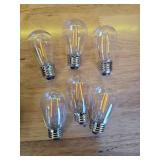 BRIMAX 6 Pack 2W LED Light Bulbs,Equivalent to 15W-20W,Low Watt Small S14 Replacement Bulbs for Outdoor String Lights and Sputnik Chandelier,Shatterproof,120V,2700K,E26 Base (3.35? H × 1.77? W) - Ret