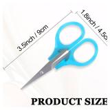 10 Pcs Small All Purpose Scissors, Stainless Steel Sharp Mini Detail Craft Scissors With Protective Cover, 3.5\ Tiny for Embroidery, Paper Cutting, Sewing, Knitting, Crafting - Retail: $9in
