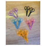 10 Pcs Small All Purpose Scissors, Stainless Steel Sharp Mini Detail Craft Scissors With Protective Cover, 3.5\ Tiny for Embroidery, Paper Cutting, Sewing, Knitting, Crafting - Retail: $9in