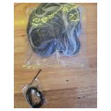 CJL HAIR Large Messy Bun Hair Piece Wavy Curly Scrunchies Synthetic Chignon Ponytail Hair Extensions Thick Updo Hairpieces for Women Salt and Pepper - Retail: $10