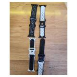 5 Pack Sport Bands Compatible with Apple Watch Band 44mm 45mm 46mm 42mm 41mm 40mm 38mm 49mm for Men Women, Breathable Silicone Wrist Strap for iWatch Series 11 10 9 8 7 6 5 4 3 2 1 SE3 2 1 Ultra3 2 1 