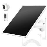 Solar Panel Charger for Ring Camera, Compatible with Ri ng Stick Up Cam Battery, Ring Spotlight Plus/Pro Battery,Waterproof, 5V 6W Fast Charging - Retail: $20