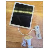 Solar Panel Charger for Ring Camera, Compatible with Ri ng Stick Up Cam Battery, Ring Spotlight Plus/Pro Battery,Waterproof, 5V 6W Fast Charging - Retail: $20