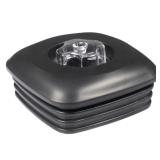 CRANDDI Replacement Lid with Filler Cap for Blender YL-010, Surrounded with Rubber Gasket, Plastic Lid and center cap, Black, L5\xW5\inxH2\in - Retail: $16in