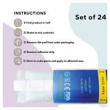Perineal Ice Packs for Postpartum w/Adhesive Strip | Perineal Cold Pack - 2 in 1 Ice Pack Pads for After Birth - Instant Ice Maxi Pads (24) - Retail: $40