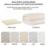 ROSGONIA King Size Comforter Set Ivory, 3pcs (1 Boho Comforter and 2 Pillowcases) All Season Bedding Soft Lightweight Bedspread Cozy Blanket Quilt - Retail: $52