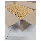 Luseba Cable Management Box,2 Open Slots Cord Organizer Hider Box with Lid,2 Pack Handwoven Imitation Rattan Cable Organizer Box for TV Wire Computer Router and Power Strip-B Style(Light Brown) - Reta