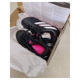 adidas Unisex-Kids Goletto IX Firm Ground/Multi Ground Soccer, color black pink - Retail: $35