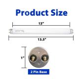 Konideke 6 Pack T8F10W BL 10W Replacement Bulbs T8 10 Watts Fluorescent Tube for 20W Device 13 Inch 365-nm Black Light - Retail: $10