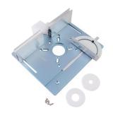 JCFANTS Aluminum Router Insert Plate with Pre-Drilled Holes for Trimming Machine, Router Base Plate Woodworking Router Flip Plate - Retail: $30