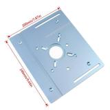 JCFANTS Aluminum Router Insert Plate with Pre-Drilled Holes for Trimming Machine, Router Base Plate Woodworking Router Flip Plate - Retail: $30