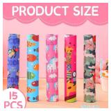 15 Pcs Classic Kaleidoscopes Kids Birthday Party Favor Old Fashioned Vintage Educational Toys Stocking Stuffers Goodie Bag Fillers for Classroom School Return Gifts Carnival Prizes (Cartoon Style) - R